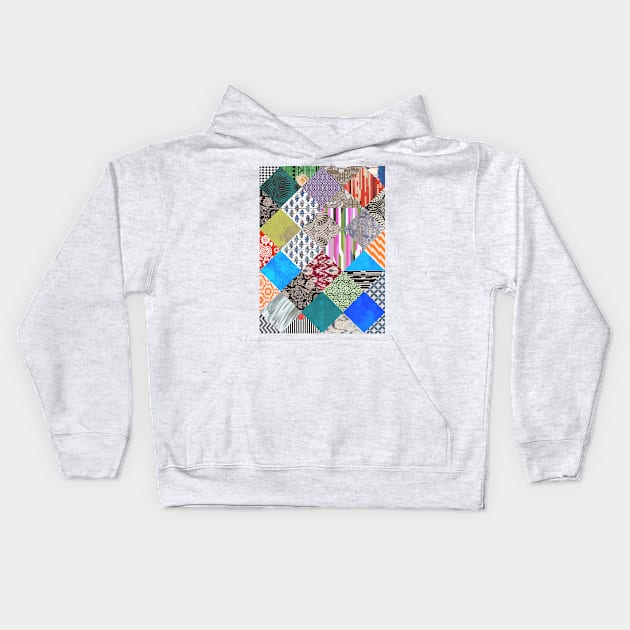 Patchwork 2 Kids Hoodie by mikath